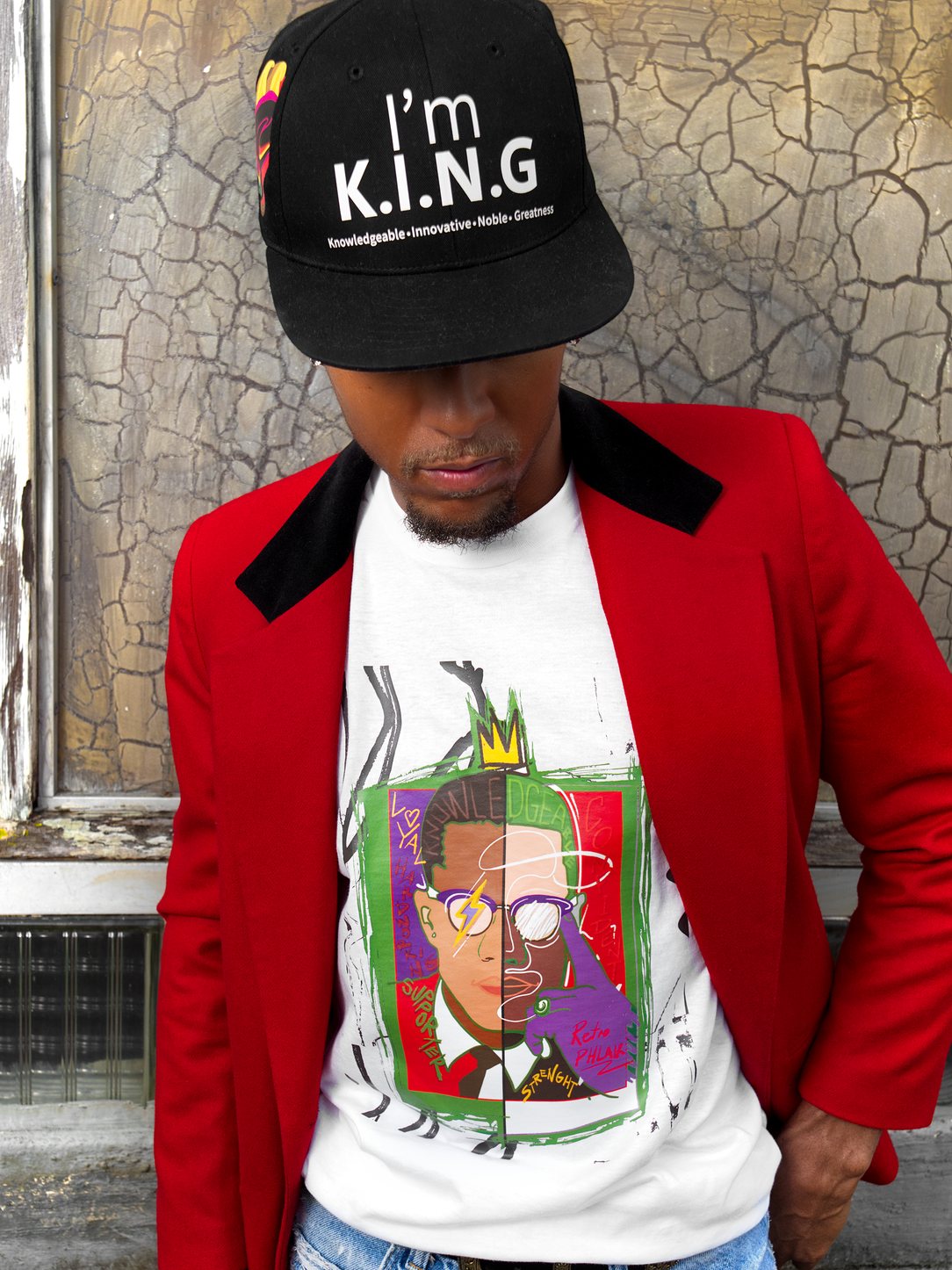 Abstract K.I.N.G PHLAIR Tee