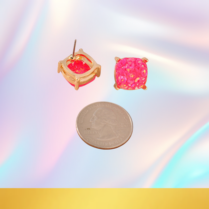 Stunningly Samari, Sequin Stud Earrings