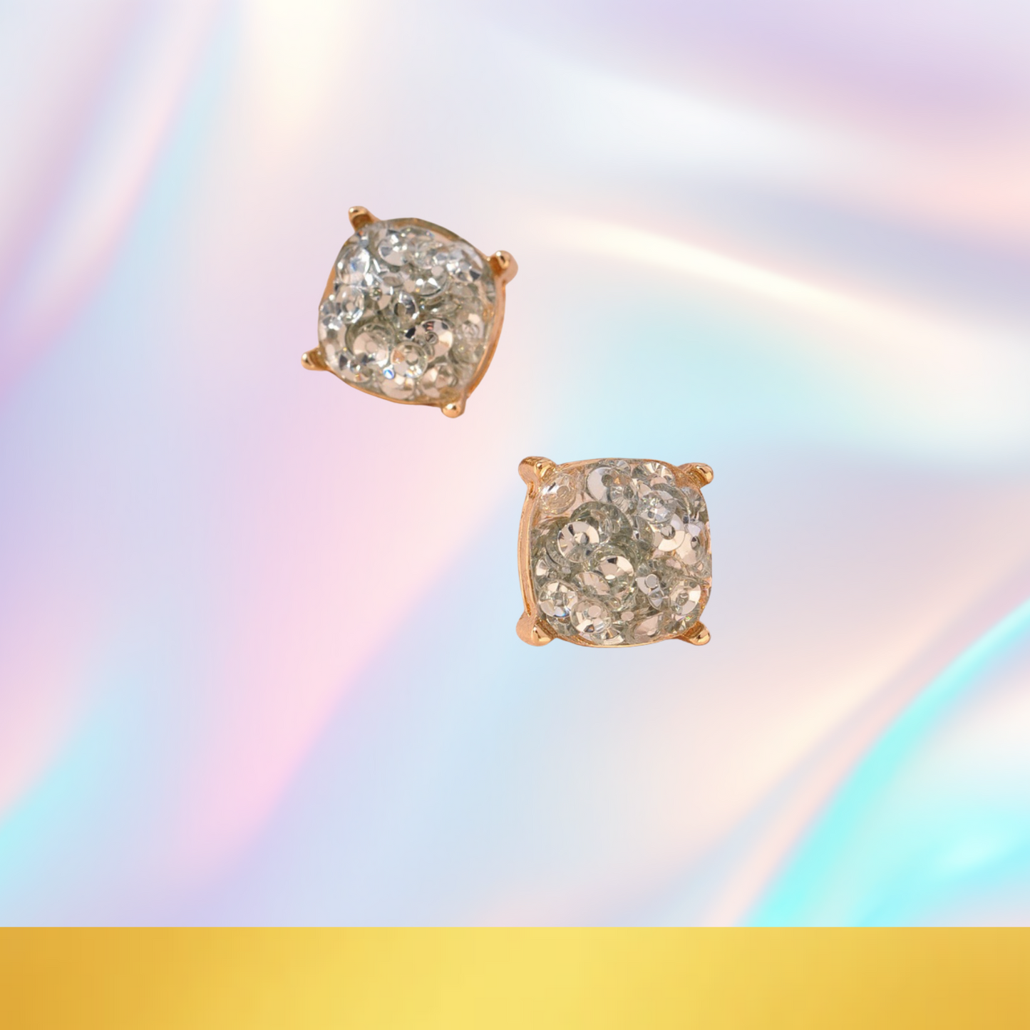 Stunningly Samari, Sequin Stud Earrings