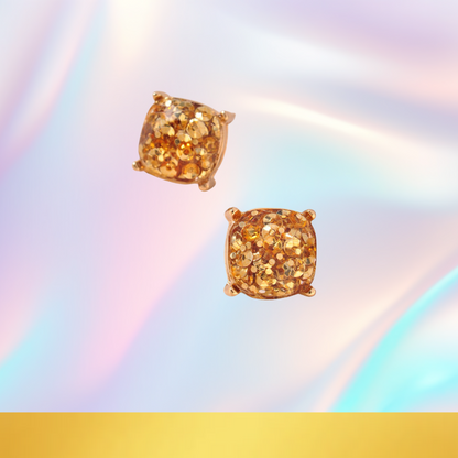 Stunningly Samari, Sequin Stud Earrings
