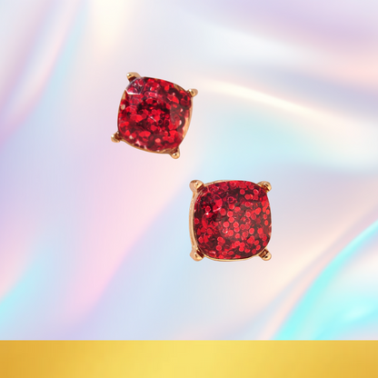 Stunningly Samari, Sequin Stud Earrings