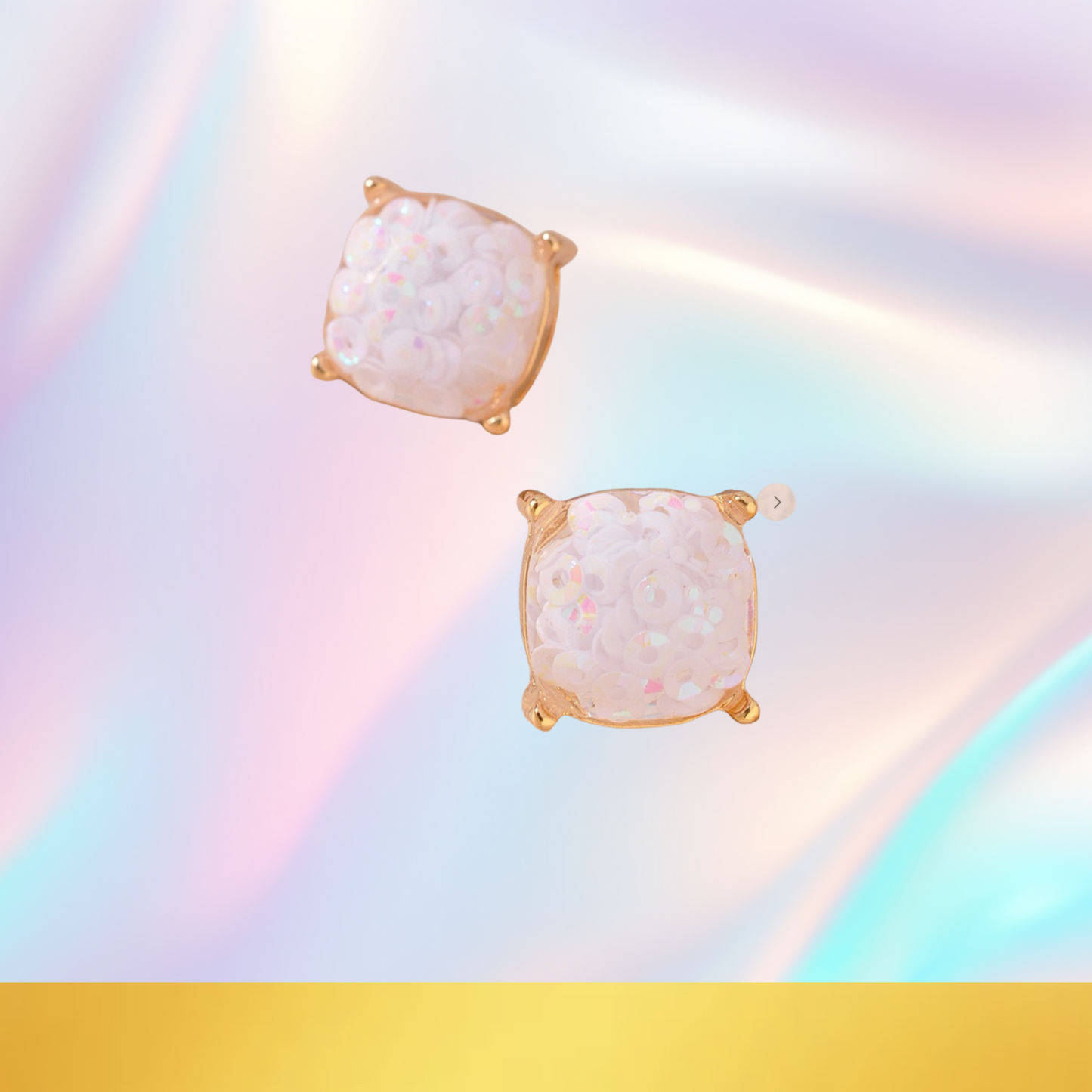 Stunningly Samari, Sequin Stud Earrings