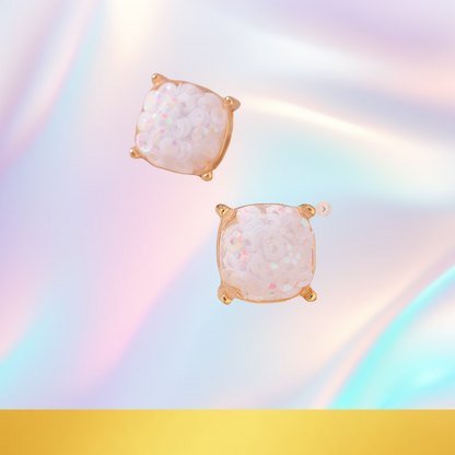 Stunningly Samari, Sequin Stud Earrings
